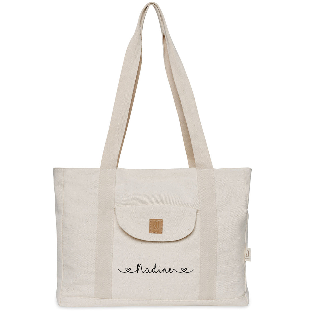Diaper bag shopper twill, sand | Jollein