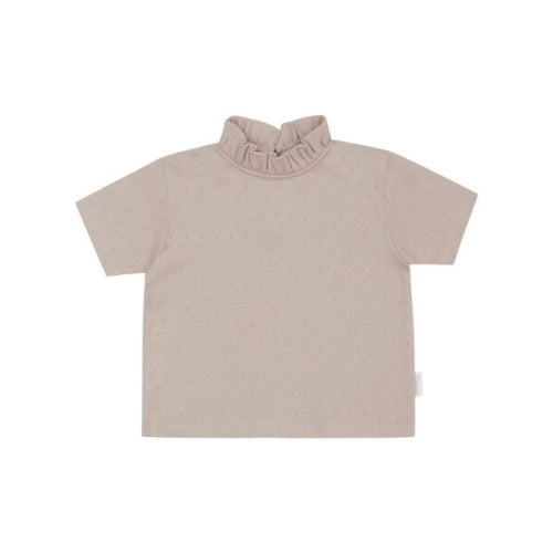 T-Shirt Pointelle - dusty rose / 74/80 | leevje