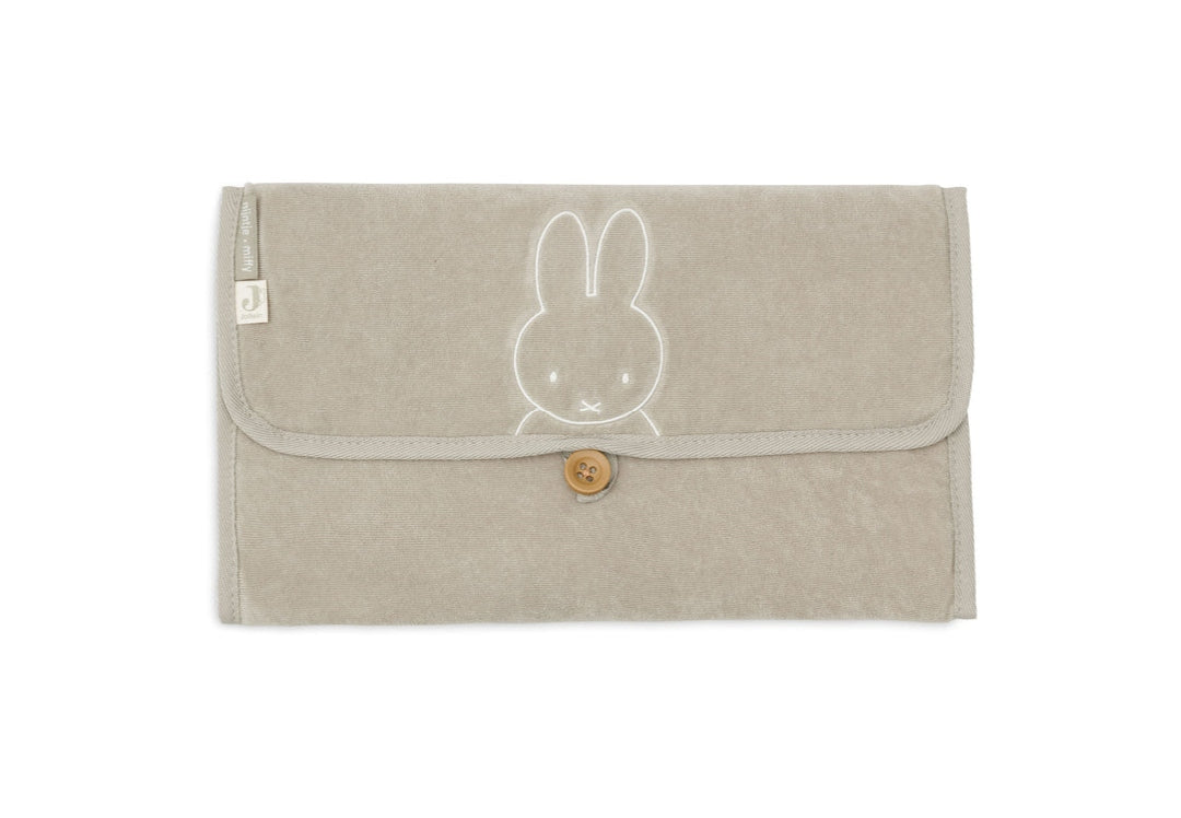 Changing mat terry cloth Miffy, olive green | Jollein