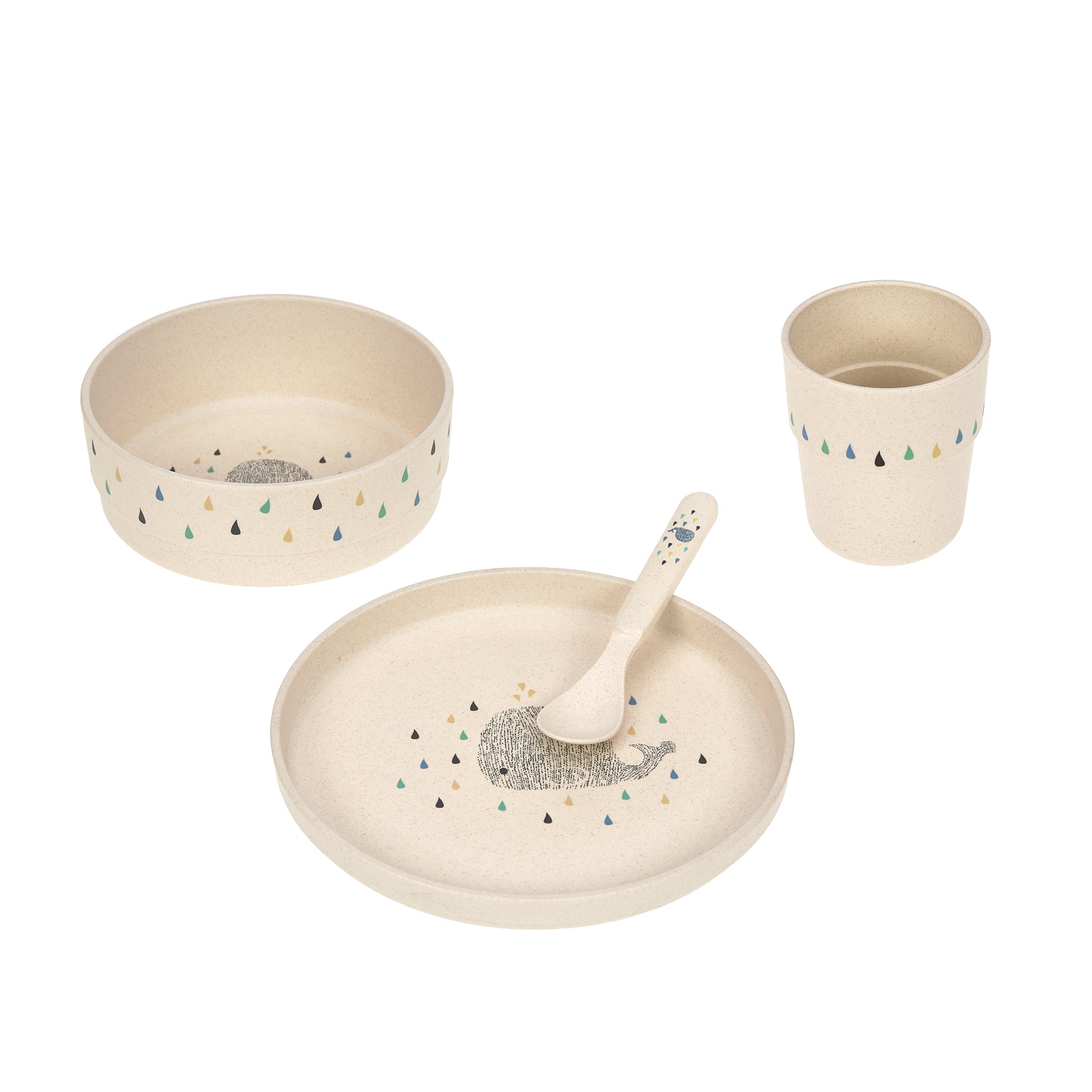 Children's tableware set Little Water Whale | Lässig