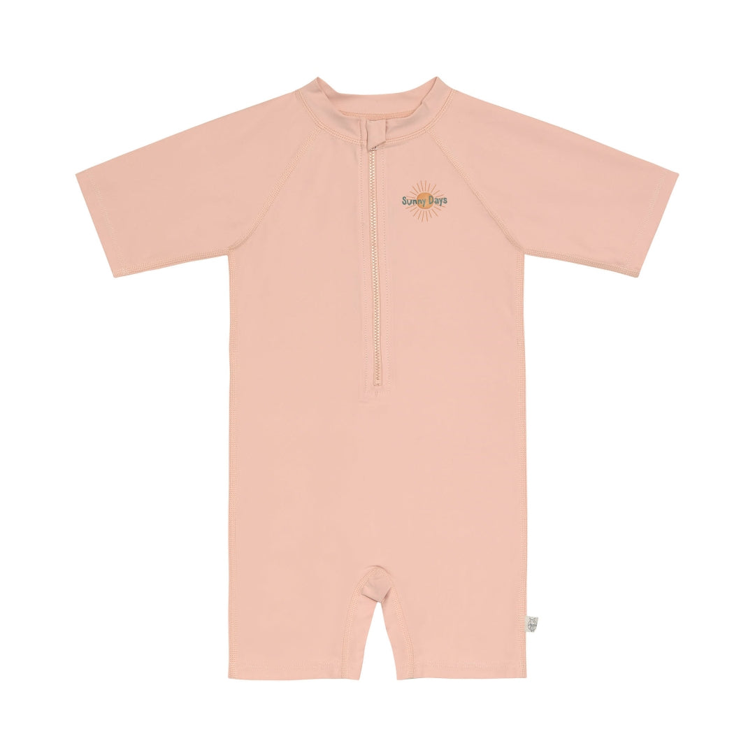 Short-sleeved swimsuit with UV protection, pink, size 92 | Lässig
