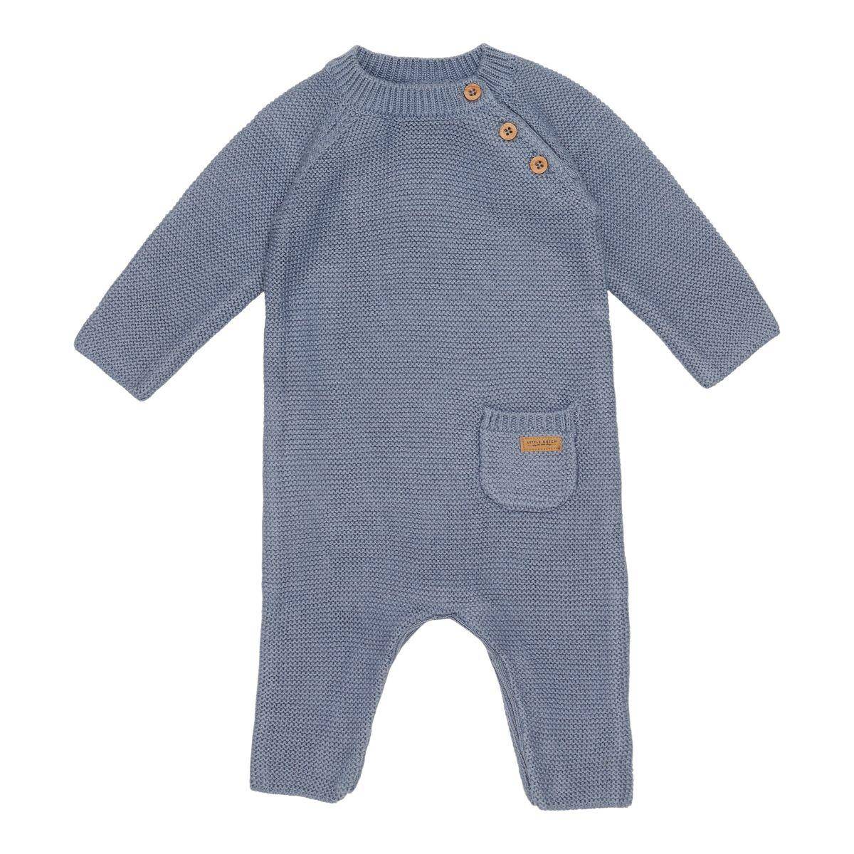 Strick-Strampler Sailors Bay Blue - 86 | Little Dutch