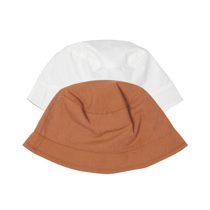Wendbarer Sonnenhut Orange Weiß für Babys und Kinder