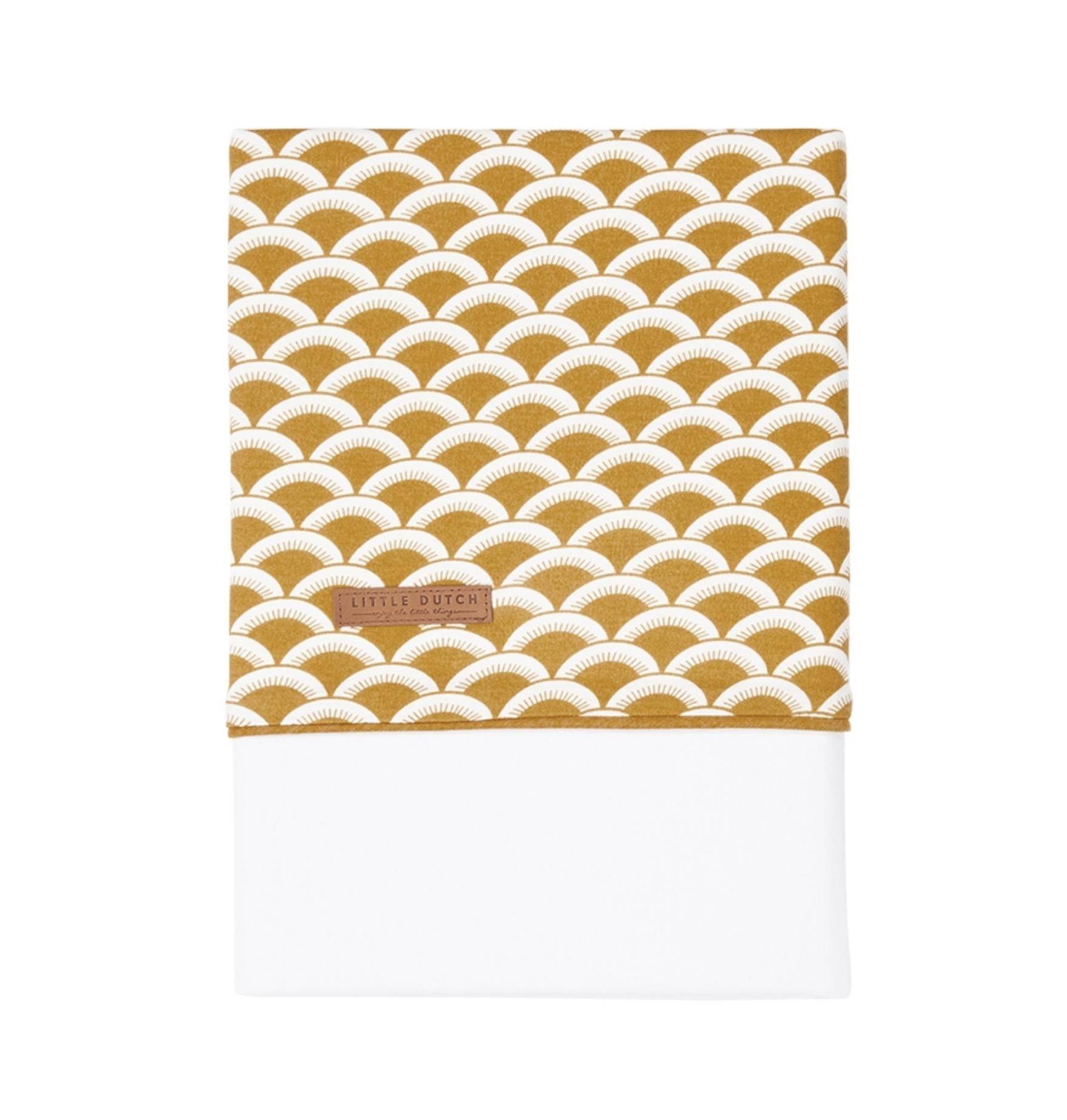 Cradle sheet Sunrise ochre | Little Dutch