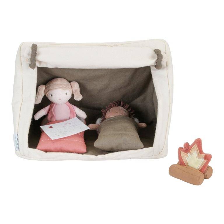 Kuschelpuppen Camping Set – Rollenspiel für kleine Entdecker