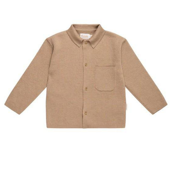 Hemd Strick "Coffee" beige Größe 62-68 | leevje