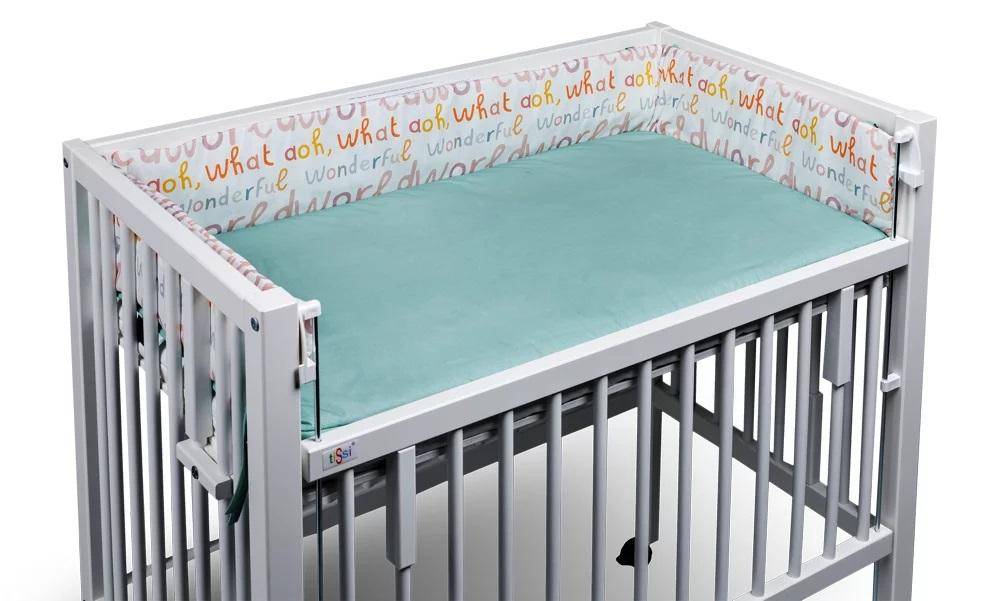 Neste for side bed Wonderful World Mint 40 x 90 cm | Tissi®