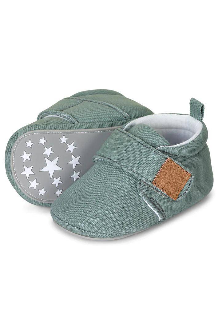 Krabbelschuhe Baby Größe 21/22, grün | Sterntaler