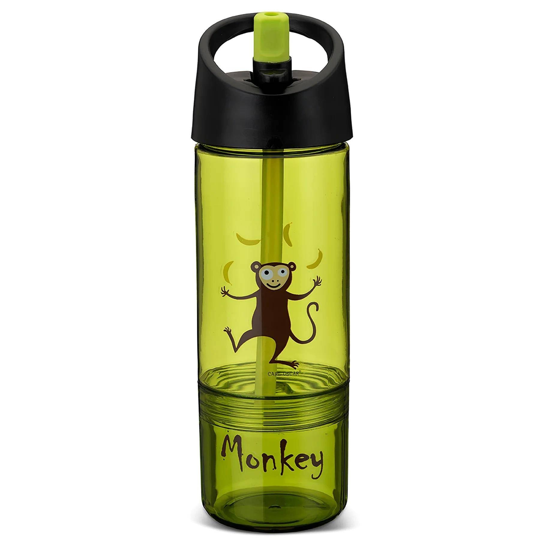 Trinkflasche 2 in 1, 300 ml + 150 ml, lime I Carl Oscar