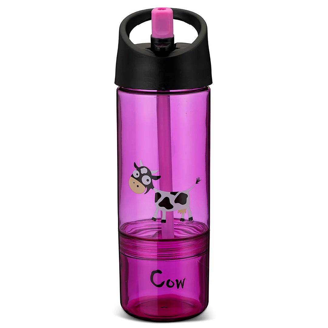 Trinkflasche 2 in 1, 300 ml + 150 ml, lila I Carl Oscar