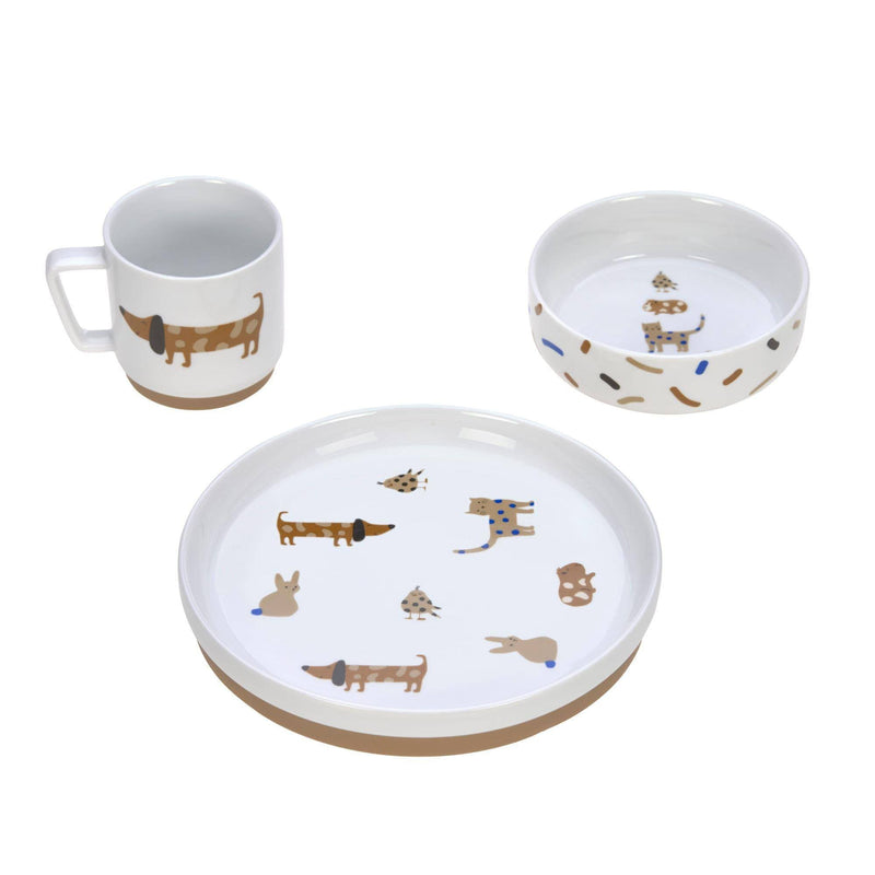 Children's tableware set porcelain - Little Mateys, Royal Blue | Lässig