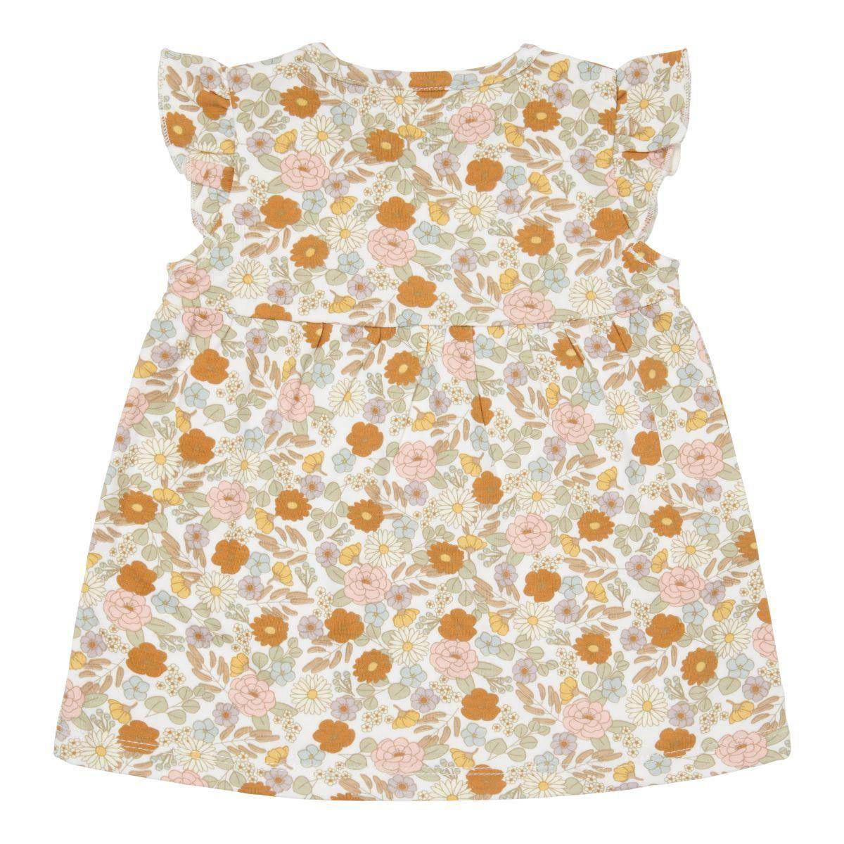 Kleid mit Rüschen Vintage Little Flowers für Mädchen