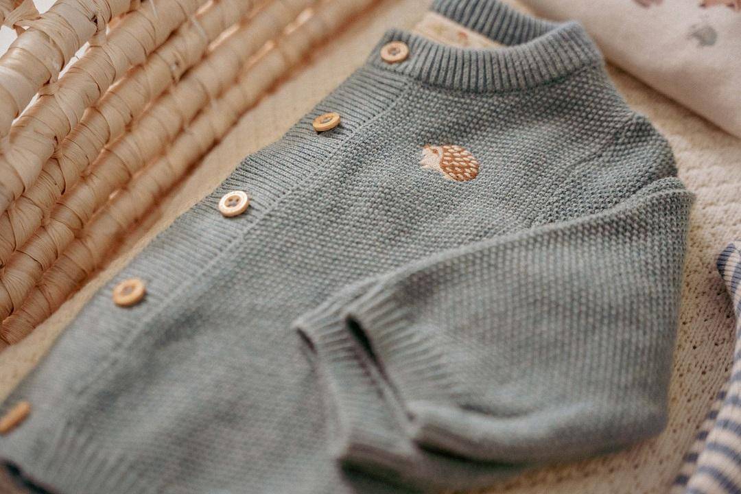 Strickjacke Baby Blue | Little Dutch