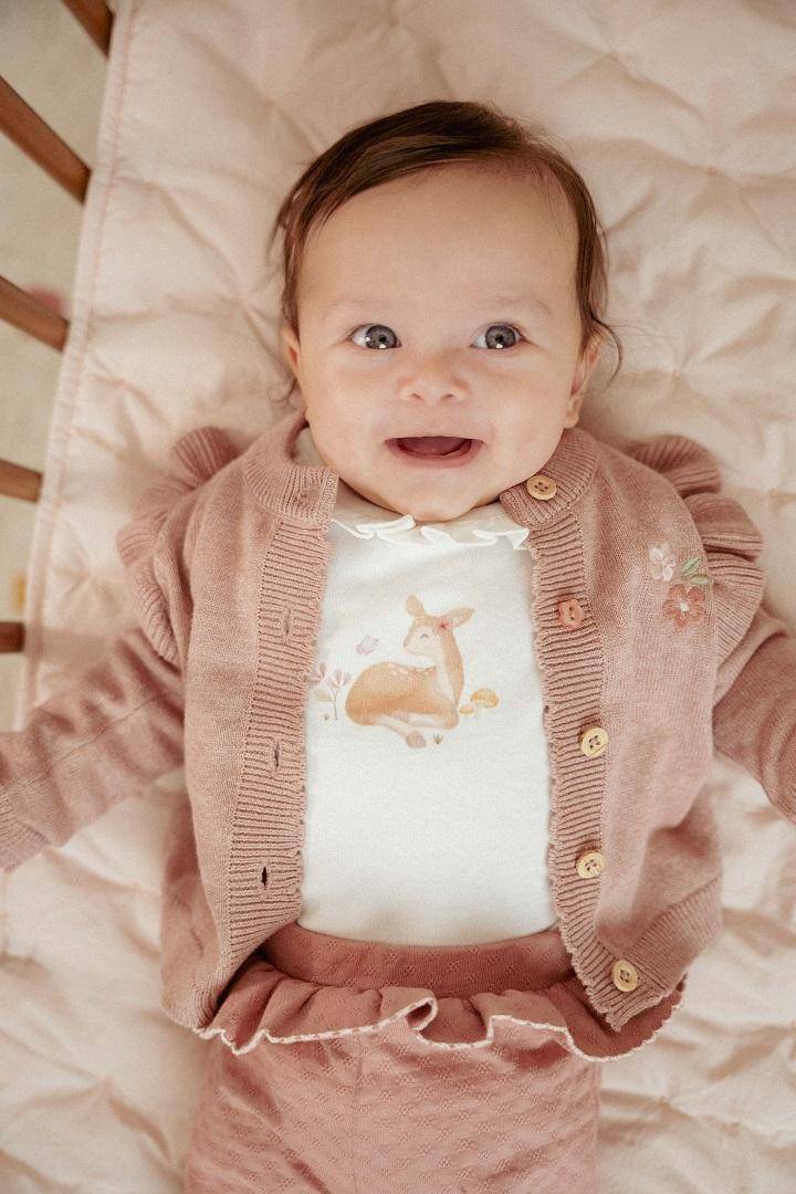 Baby Strickjacke Fairy Pink | Little Dutch