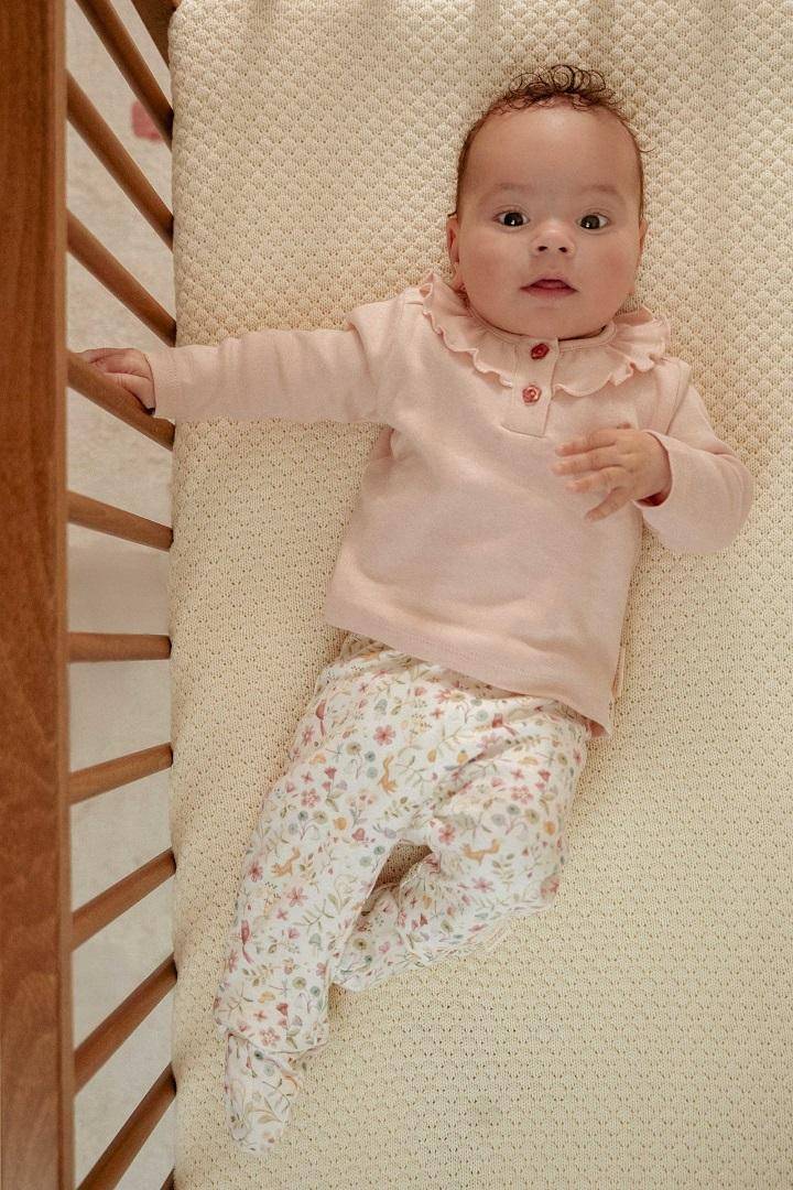 Süßes Baby Outfit Mädchen – Rosa Shirt