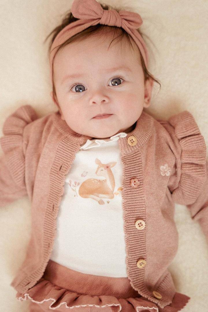 T-shirt langärmlig Off White | Little Dutch