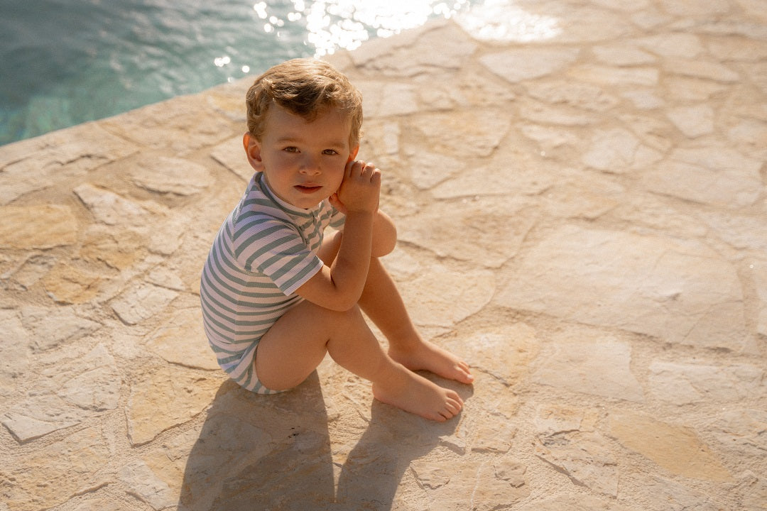 Couche de bain Stripes Surf Blue | Little Dutch