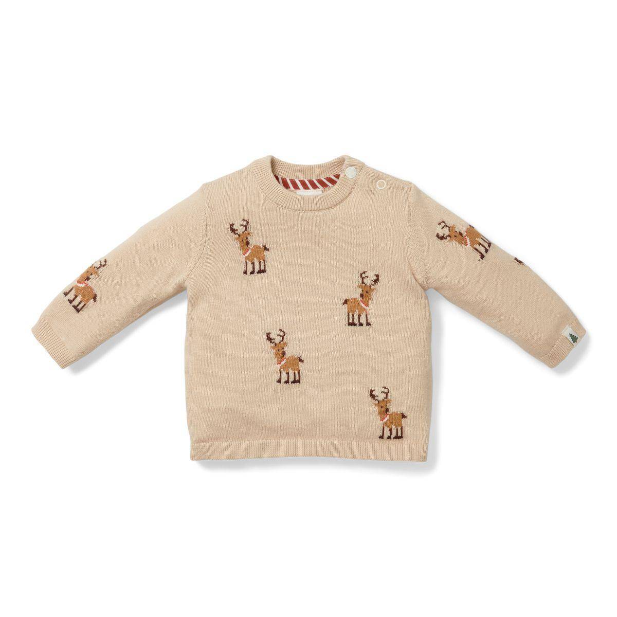 Strick-Weihnachtspullover Rentier | Little Dutch