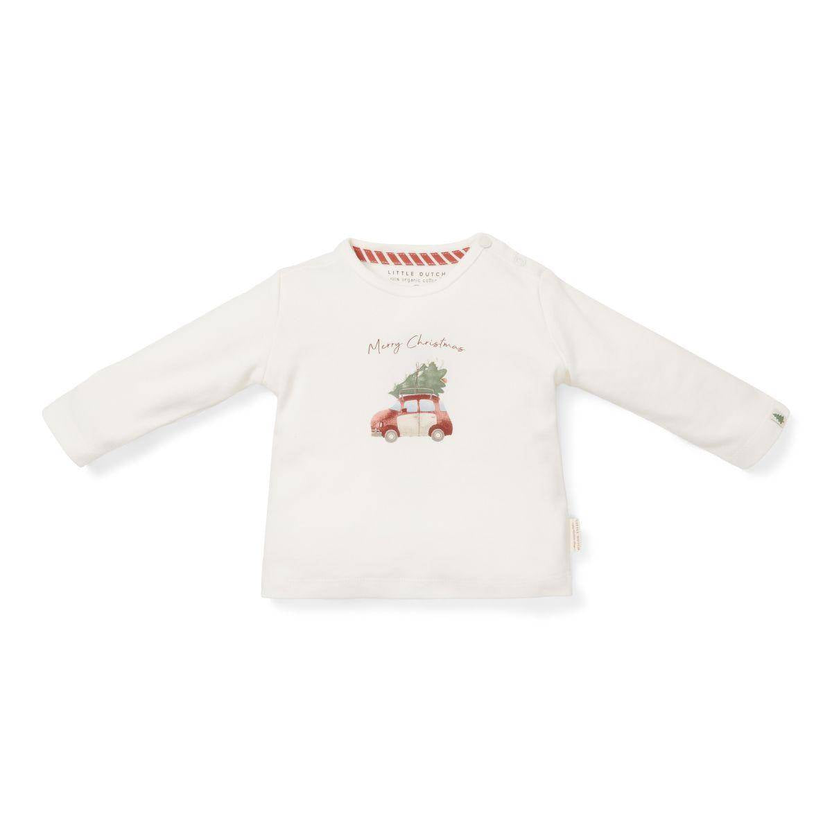Personalisiertes Weihnachts Langarmshirt für Kinder mit Name | Schmatzepuffer