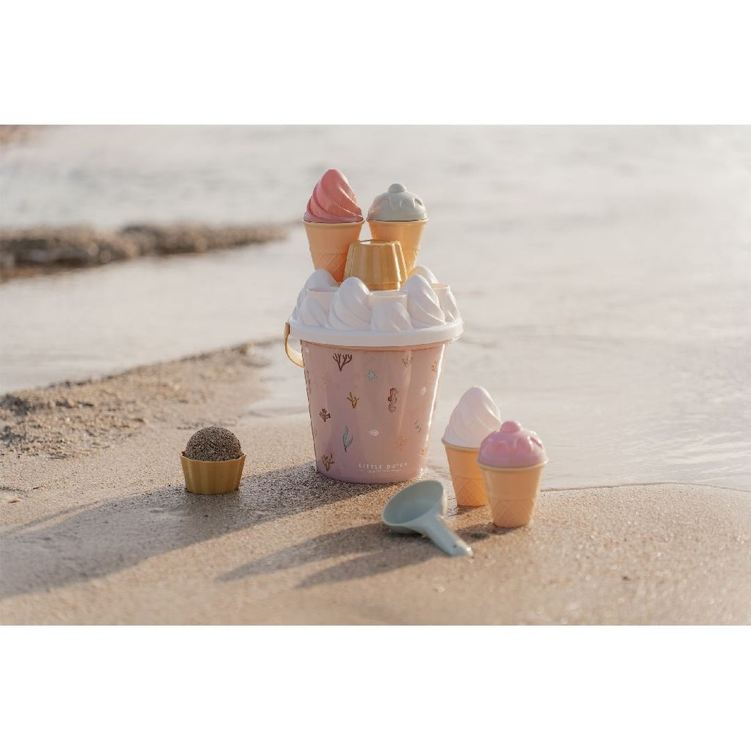 Eimer-Set Eiscreme Ocean Dreams Pink | Little Dutch