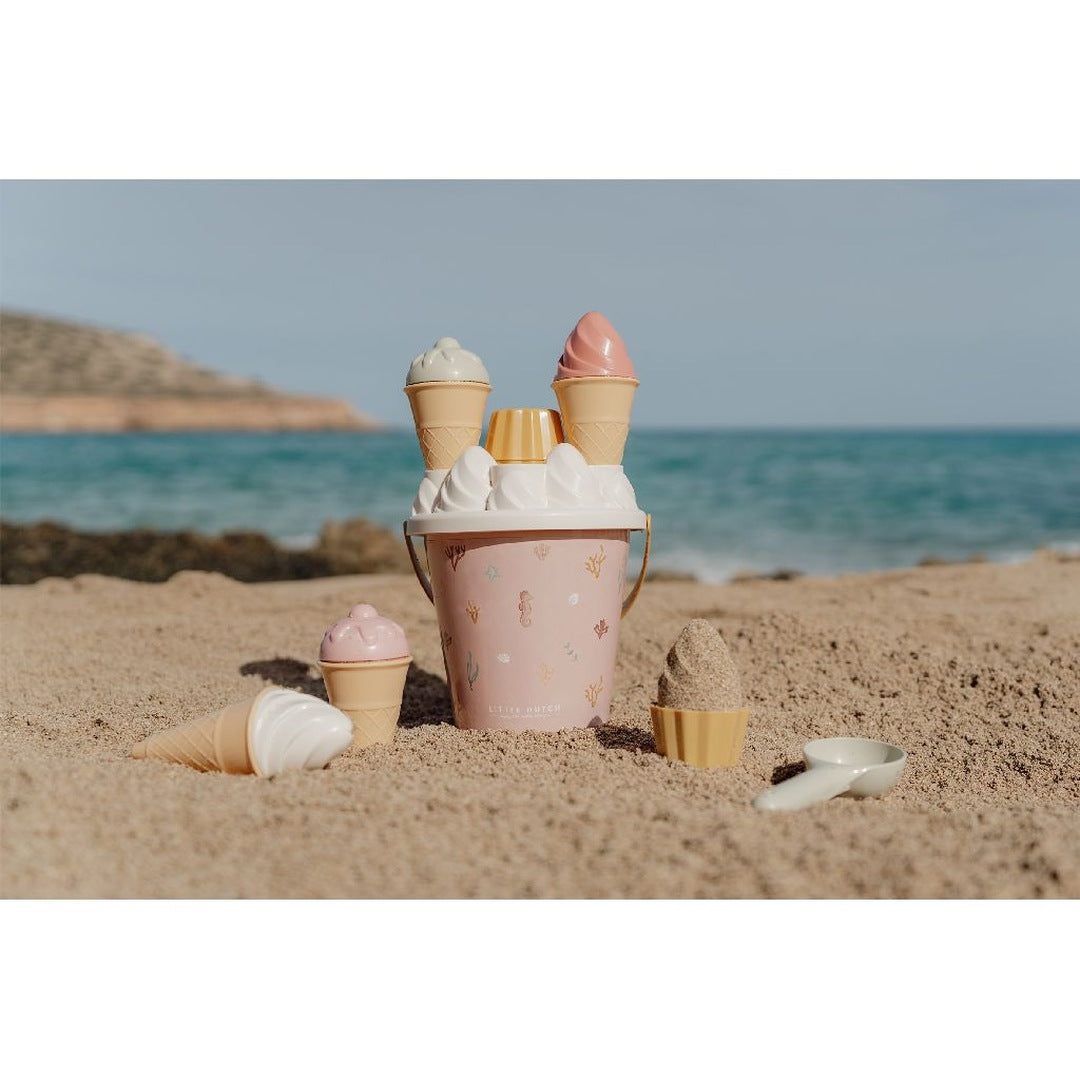 Eimer-Set Eiscreme Ocean Dreams Pink | Little Dutch
