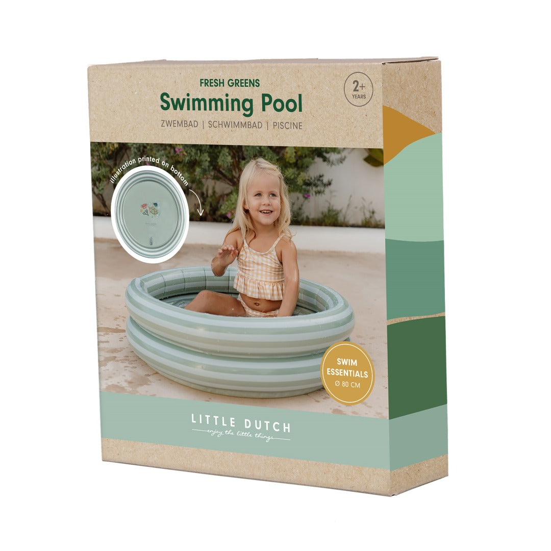 Fresh Greens Paddling Pool 80 cm – Children's Pool for Babies & Kids