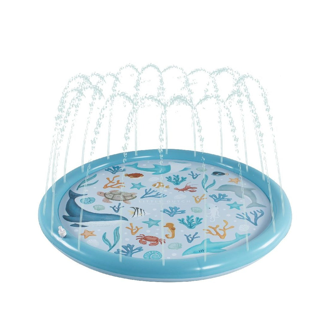 Tapis d'arrosage Ocean Dreams Bleu 150 cm | Little Dutch