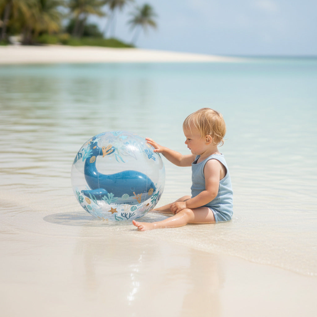 3D Ocean Dreams Beach Ball Blue – Water Fun for Kids