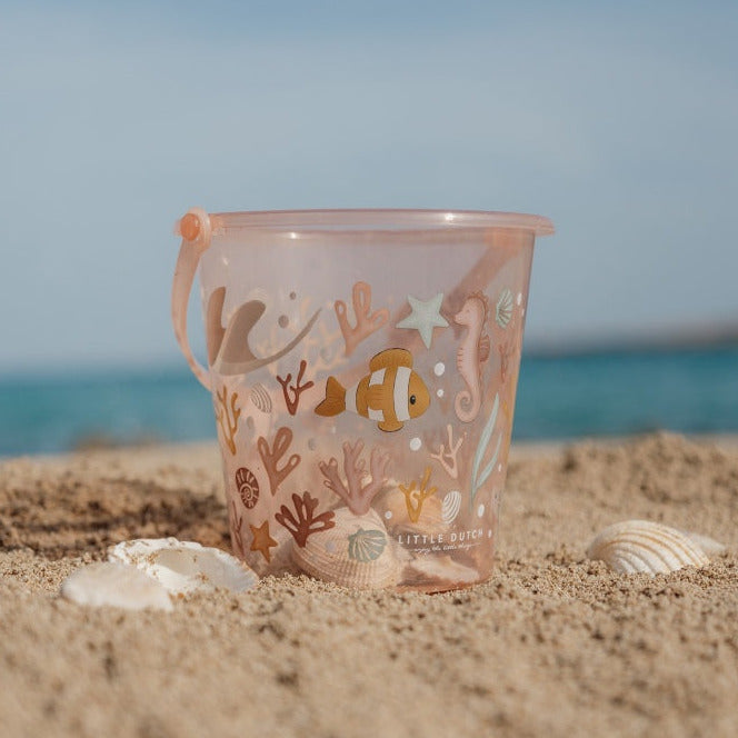 Strandeimer für Kinder ab 18 Monaten – Sandspielzeug in Pink