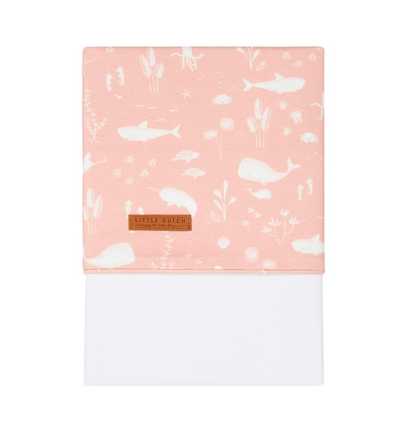 Wiegen-Laken Ocean pink | Little Dutch