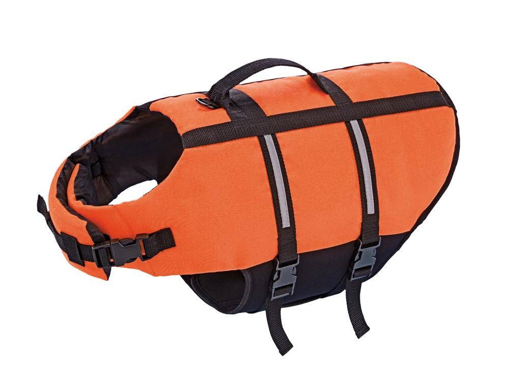 Hunde Schwimmhilfe neon orange Größe: M - 35 cm | Nobby