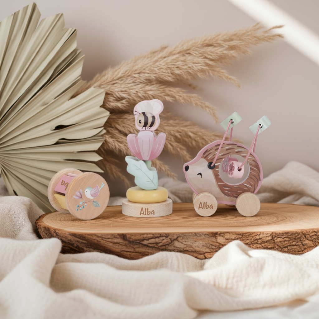 Coffret cadeau en bois Jardin des fées