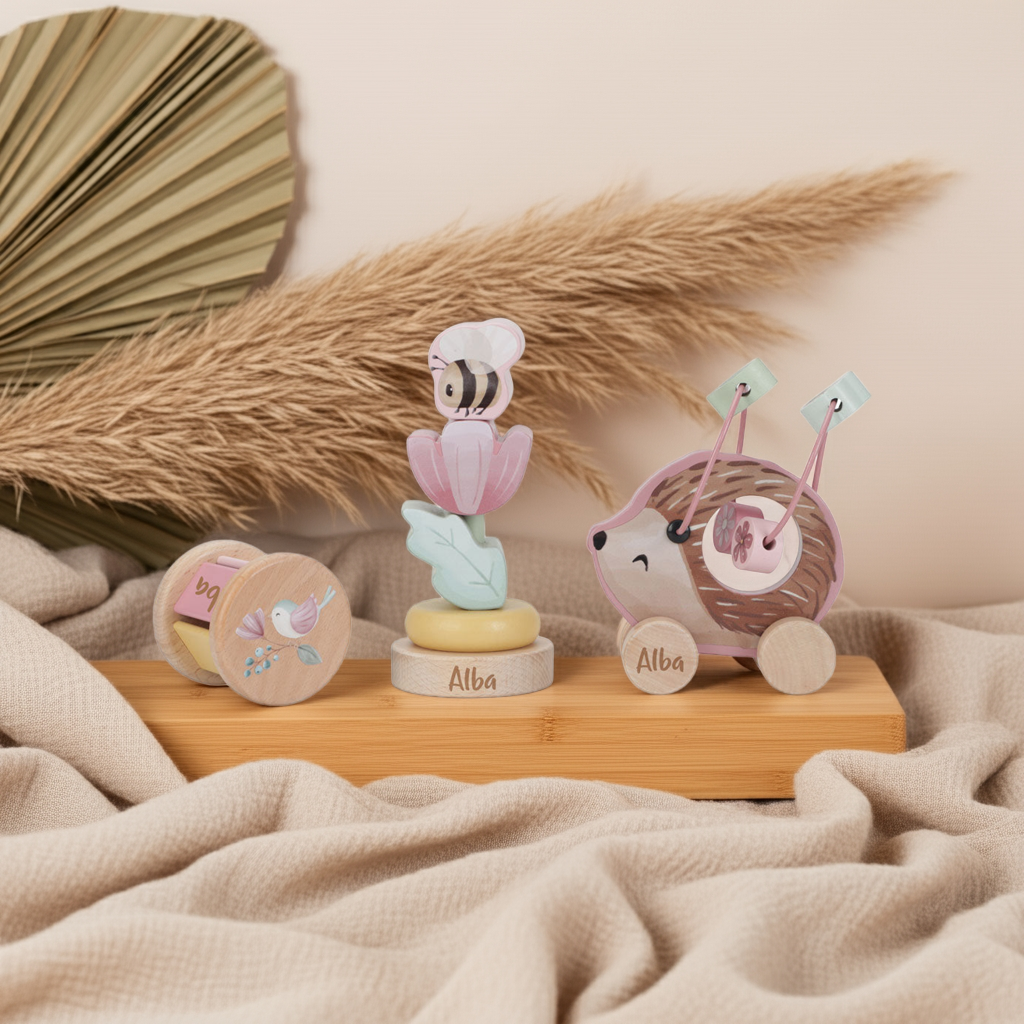 Coffret cadeau en bois Jardin des fées