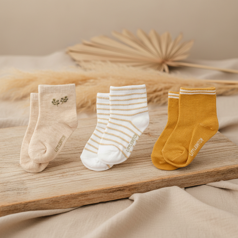 Baby Socken 3er Set für Neugeborene