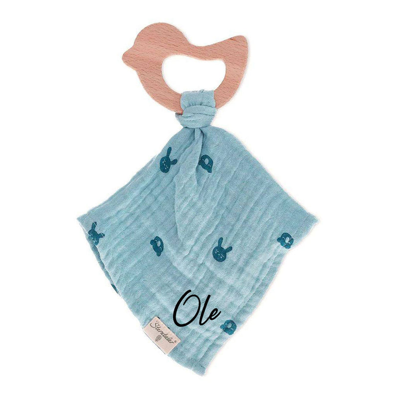 Schnuffeltuch + Greifling, blau | Sterntaler
