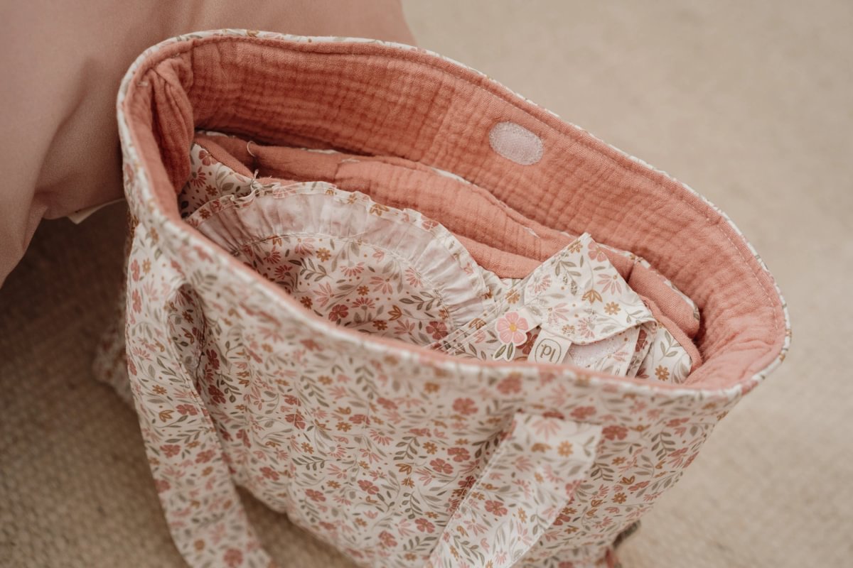 Puppenwickeltasche Soft Flowers