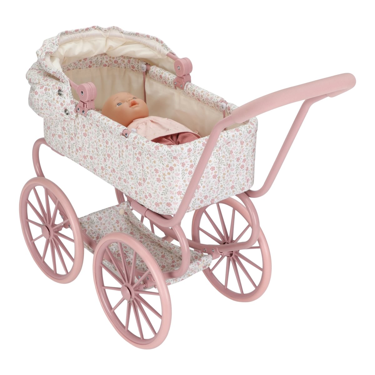 Metall- Puppenwagen Soft Flowers
