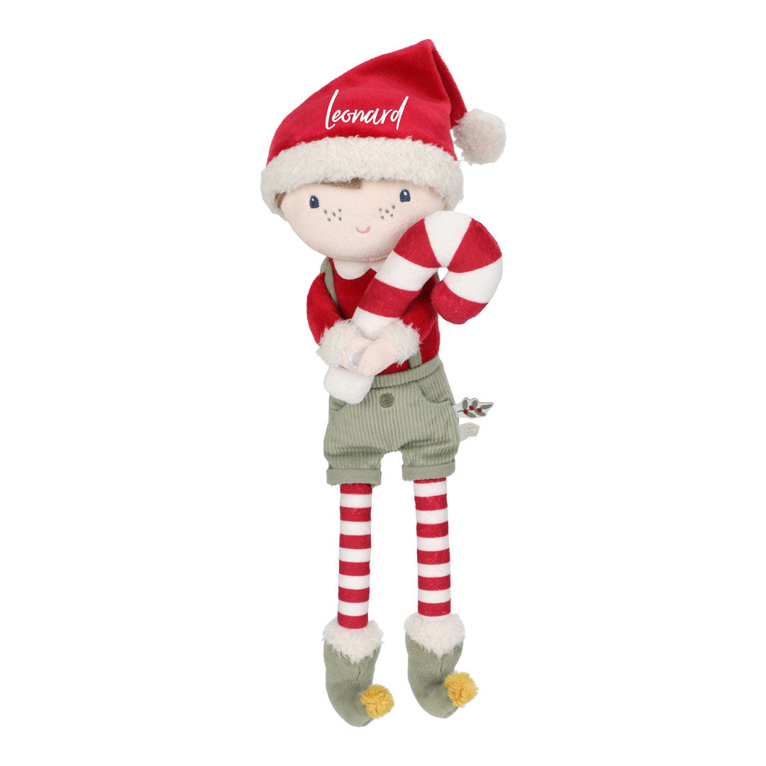 Weihnachtspuppe Jim – Kuschelpuppe für die Weihnachtszeit