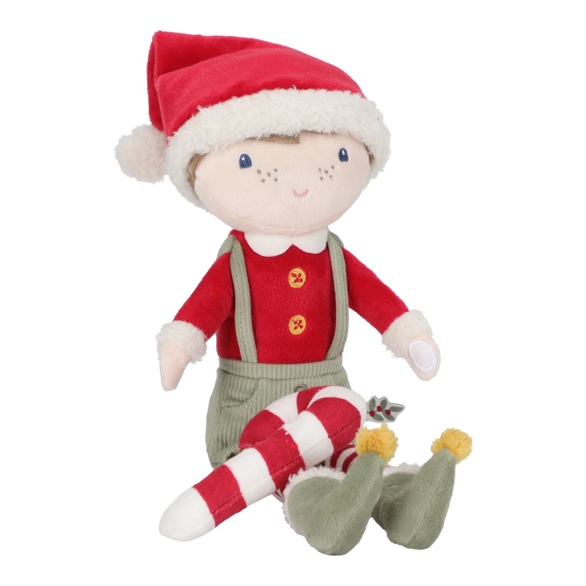 Weihnachtspuppe Jim – Kuschelpuppe für die Weihnachtszeit