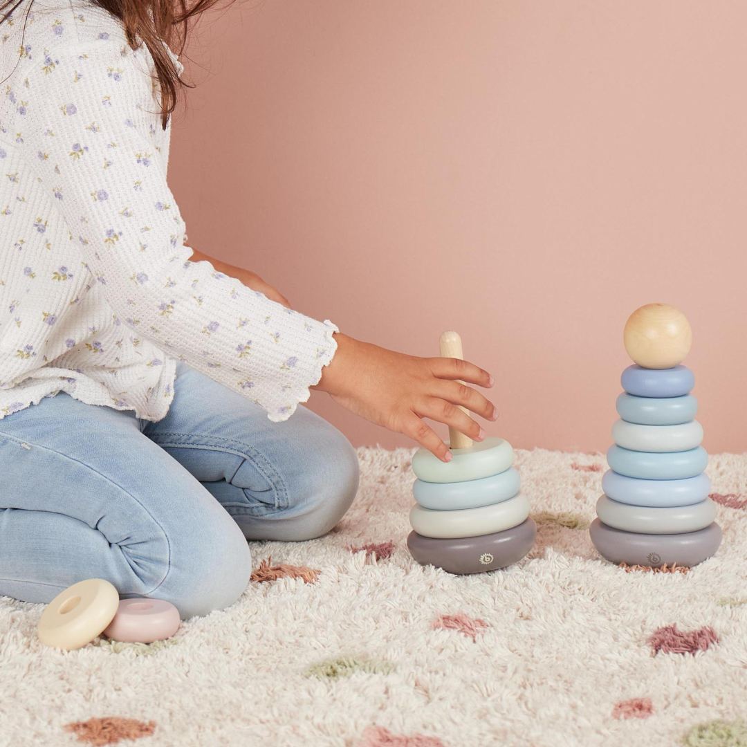 Stacking tower rose wood | bieco