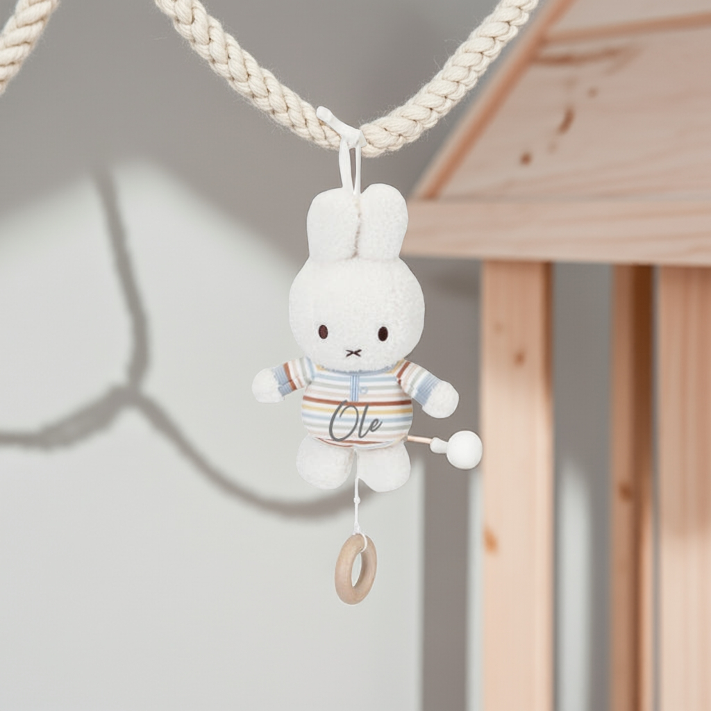 Spieluhr Hase Vintage Sunny Stripes x Miffy – Geschenk zur Geburt