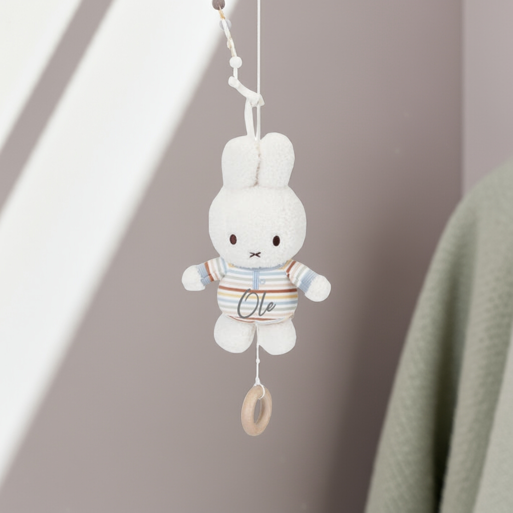 Spieluhr Hase Vintage Sunny Stripes x Miffy – Geschenk zur Geburt
