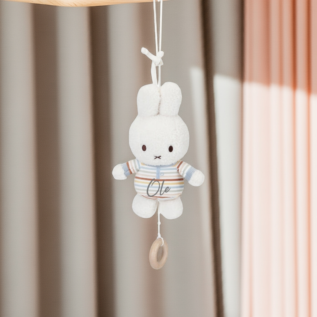 Spieluhr Hase Vintage Sunny Stripes x Miffy – Geschenk zur Geburt