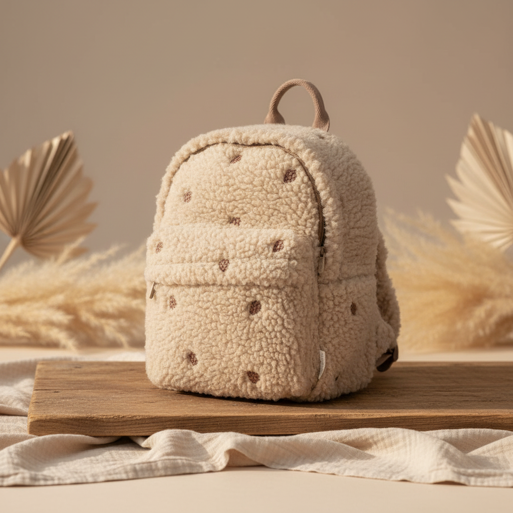 Teddy-Rucksack Taupe