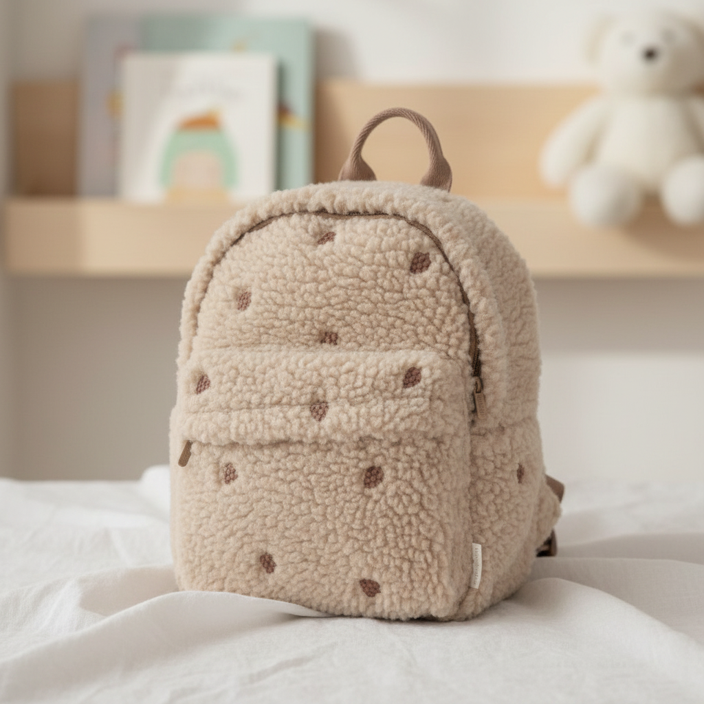 Teddy-Rucksack Taupe