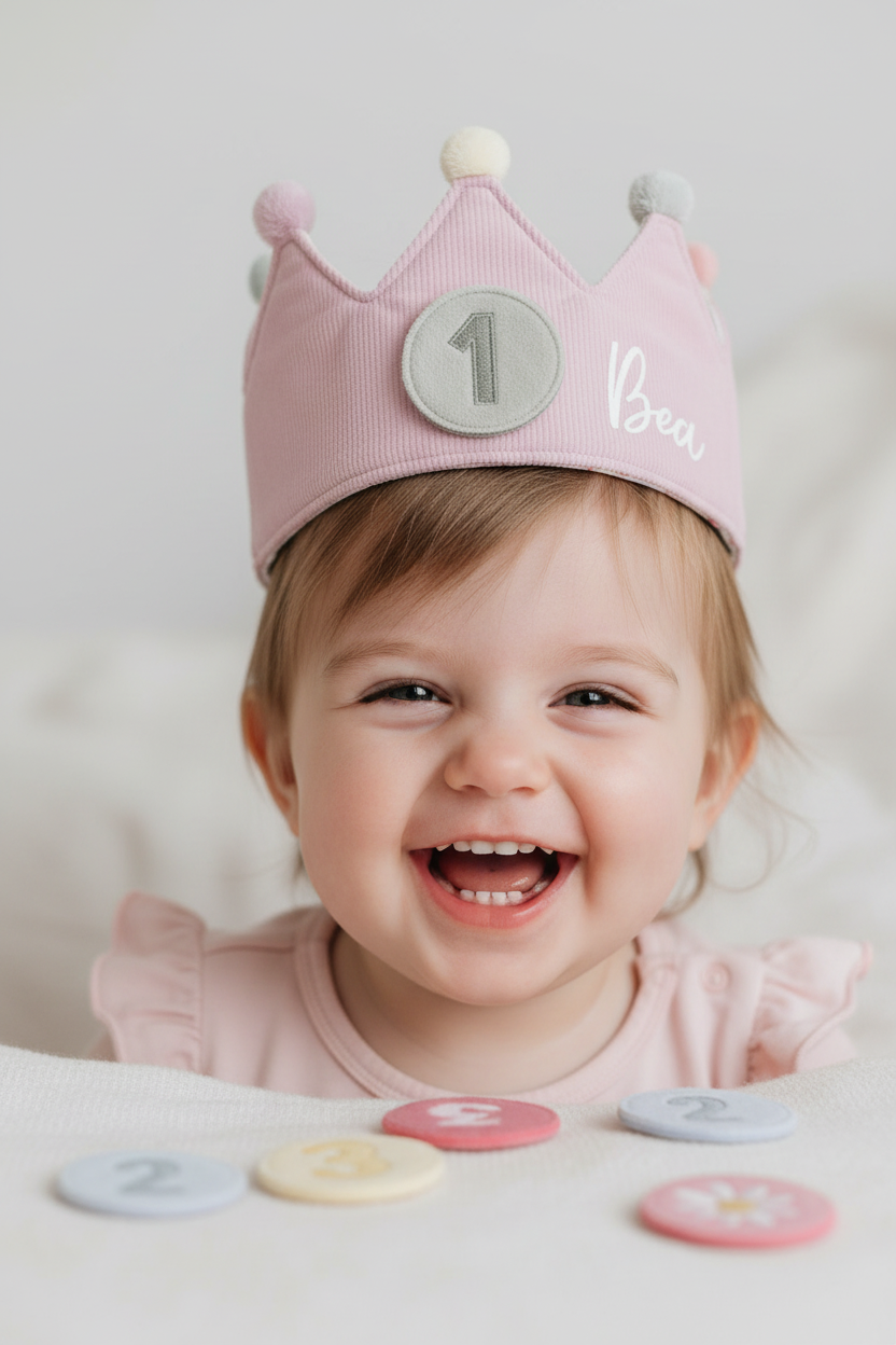 Geburtstagskrone Pink – Krone für Kindergeburtstage