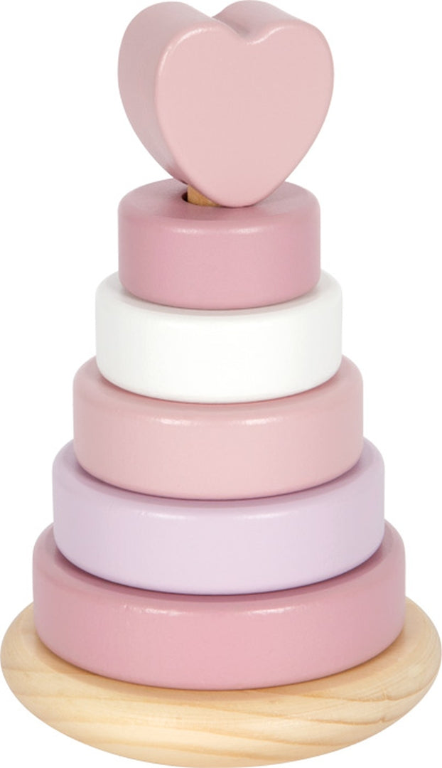 Personalisierter Stapelturm rosa - Geschenk zur Geburt | by Schmatzepuffer