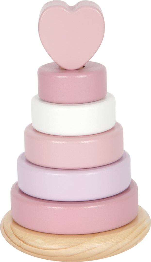 Personalisierter Stapelturm rosa - Geschenk zur Geburt | by Schmatzepuffer