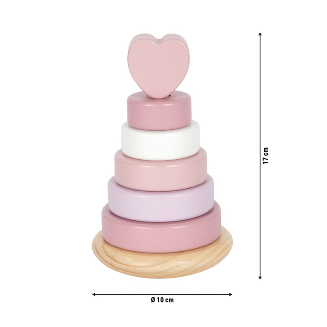 Personalisierter Stapelturm rosa - Geschenk zur Geburt | by Schmatzepuffer