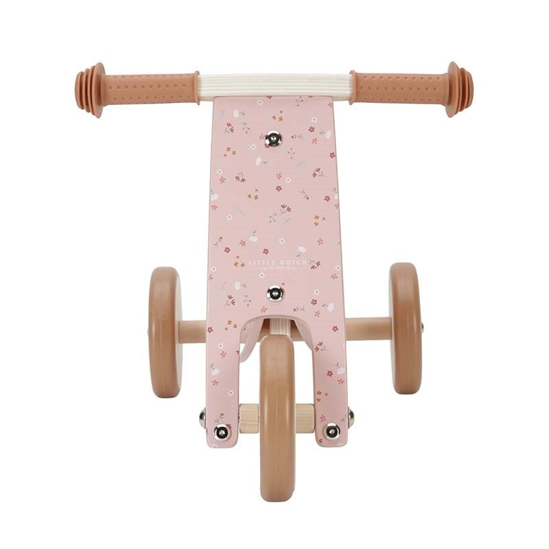 Personalisiertes Holz-Dreirad Rosa mit Namen – Geschenk für Kleinkinder